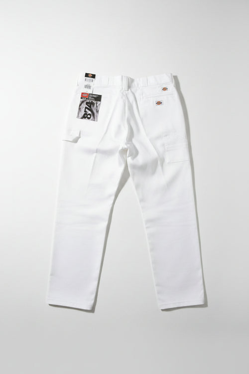 Pantalón Dickie blanco durable para trabajar muy cómodo y lijero